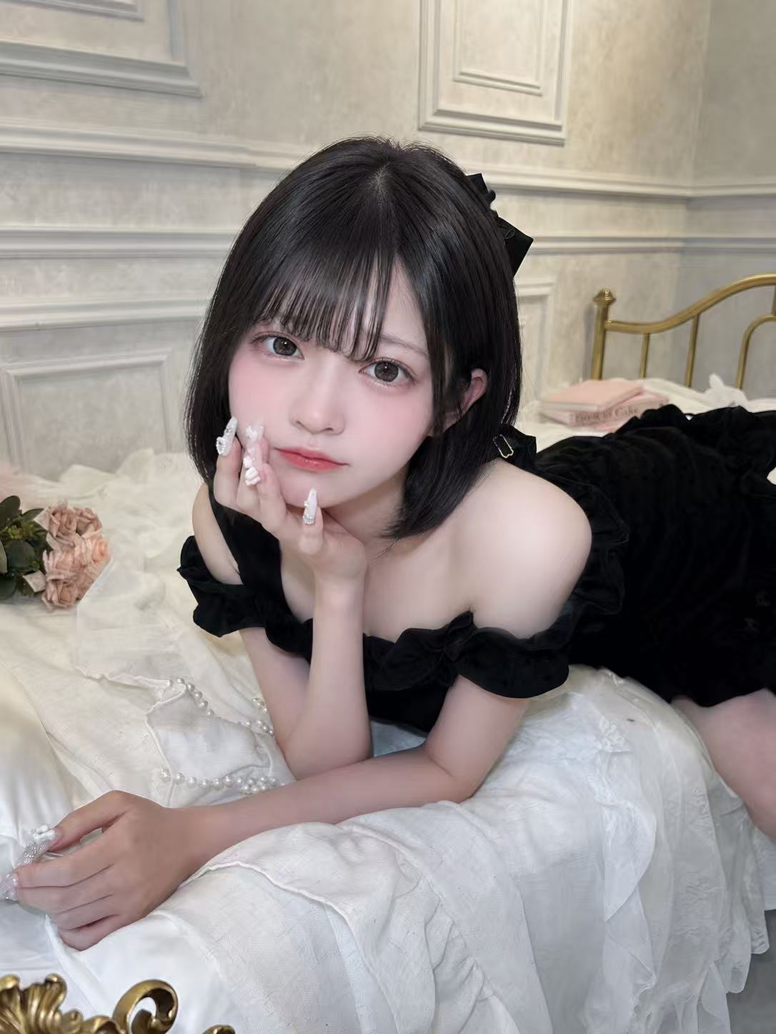 Momo — young Japanese lady with black bob hair at Miso Honey Brothel Brisbane, Geebung northside